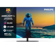 Philips Ambilight 55OLED810 4K OLED Smart TV - 55 collu ekrāns ar P5 AI Perfect Picture Engine Ultra HD, Titan OS, Dolby Vision un Atmos skaņu - darbojas ar Alexa un Google Voice Assistant