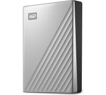 Western Digital WD My Passport Ultra ārējais cietais disks 2 TB (mobilā krātuve, metāla korpuss, WD Discovery, automātiska dublējumu veidošana, paroles aizsardzība), sudraba krāsā - saderīgs arī ar PC, Xbox un PS4
