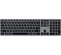 SATECHI Slim X3 Bluetooth tastatūra Mac - ar apgaismotu apgaismojumu un Multi-Geräte-Sync, saderīga ar MacBook Air/Pro M4, iPad Air/Pro M4, iPad/Mini, Mac Mini, iMac - Space Grau