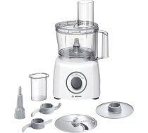 Bosch MultiTalent 3 MCM3100W, 20 funkcijas, 2,3 l maisīšanas trauks, universālais nazis, griešanas ripzāģis ar atgriezenisko disku, trieciena disks (krēms), uzpildes ierīce, vāks, 800 W, balts