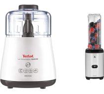 Tefal DPA 130 DPA130 La Moulinette elektriskais smalcinātājs (1000 Watt, 330 g), balts & WMF Kult X Mix & Go Mini Smoothie Maker, Stand Mixer, elektriskais blenderis, kratīšanas mikseris 300 Watt