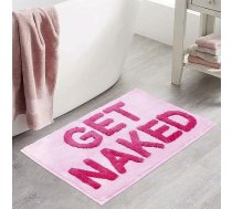 Gwezmxs Get Naked vannas paklājs, neslīdošs paklājs - rozā, 50 x 80 cm
