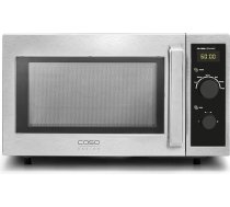 CASO CM1000 keramikas mikroviļņu krāsns profesionālai ēdināšanai, mikroviļņu krāsns jauda 1000 W, 25 litru gatavošanas telpa, 6 jaudas līmeņi, Casotek pamatne, taimeris līdz 60 minūtēm