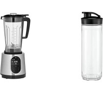 WMF Kult Pro augstas veiktspējas mikseris 1600 W, 36 000 apgr./min, 1,8 l maisīšanas trauks, 6 automātiskās programmas un Kult X Mix & Go/Küchenminis dzeramā pudele 600 ml, kokteiļa pudele, maisīšanas trauks