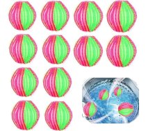 12 atkārtoti lietojamas bumbiņas veļas mašīnai Magic Floating Pet Fur Catcher Balls mājdzīvnieku spalvu, drēbju un gultas veļas mazgāšanai.