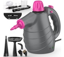 Tvaika tīrītājs, rokas tvaika tīrītājs, 10 piederumi, 1050 W, 3,5 bāri, tvaika spiediens, 3 minūšu sildīšanas laiks, 450 ml, rokas tvaika tīrītājs grīdām, polsterējumam, dīvānam, logiem, automašīnām, flīzēm, paklājiem