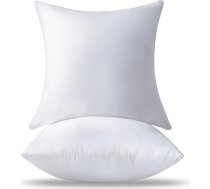 OTPIPCS 2 Pack spilvenu ieliktņi 65x65cm Augstas kvalitātes mīksts un pūkains 26 collu liels dīvāns Dekoratīvs balts kvadrātveida spilvens ieliktnis dzīvojamai istabai Dīvāns