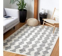 SAFAVIEH Tulum kolekcijas Boho paklājs viesistabai, ēdamistabai, guļamistabai, ar īsu pūru, ziloņkaula un pelēks, 200 x 300 cm