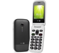"Doro 2404" divu SIM karšu pamata atbloķētais mobilais tālrunis senioriem ar lielu krāsu displeju, lielām pogām un avārijas pogu (melns/balts)