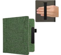kwmobile Flip Case saderīgs ar Amazon Kindle Oasis 10th Generation - priekšējais nodalījums - zaļš rokas siksniņa - zaļš