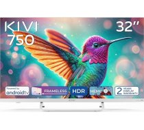 KIVI 32F750NW Smart TV bez rāmja - 32 collu HD televizors, Smart TV 32, VA panelis, kvalitāte, pielīdzināma OLED, HDR10, Android 11.0, WiFi un Bluetooth, Netflix HBO, pievilcīgas cenas par dolāriem