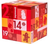 mymuesli graudaugu adventes kalendārs 2024 - 24 x dažādi bioloģiski graudaugi 2Go porciju kausiņā - veselīgām brokastīm bioloģiskā kvalitātē un bez palmu eļļas - dāvana sievietēm, vīriešiem un ģimenēm
