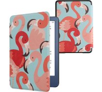 kwmobile Flip Case saderīgs ar Amazon Kindle (2022/2024) Case - eReader Case - Flamingos Pink Red