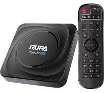 RUPA Android TV Box 11.0, 2025 Jaunākais Smart TV Box 8GB RAM 64GB ROM RK3566 Quad-Core CPU Atbalsta HD 3D 8K 2.4G/5.8Ghz WiFi BT 4.0 USB 3.0 LAN 1000M Android Box