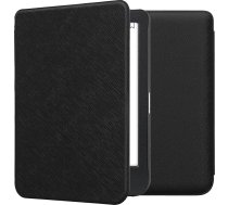 kwmobile Flip Case saderīgs ar Kobo Clara BW/Clara Colour/Tolino Shine (5) / Shine Colour Case - eReader Case Made of Faux Leather - pārvalks - melns