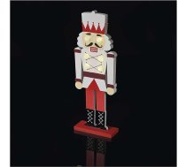 EMOS Riekstkodis 30 cm koka figūra 30 cm Gaismas Ziemassvētku figūra ar LED diodēm, tradicionālā Ziemassvētku rotājuma kareivja figūra - darbināma ar baterijām (ieskaitot CR2032) - silti balta - izmantošanai iekštelpās