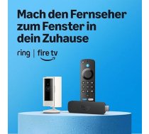 Amazon Fire TV Stick 4K (jaunākās paaudzes) + gredzena iekštelpu kamera (2. paaudzes)