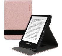 kwmobile Aizsargvāciņš saderīgs ar Pocketbook Touch Lux 4/5/Touch HD 3/Color (2020)/Vivlio Lux 5 - E-lasītājs ar cilpas statīvu - Rose Gold