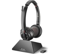 Poly Savi 8220 UC standarta austiņu sistēma uz ausīm DECT 6.0 bezvadu aktīvā trokšņu samazināšana