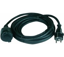 Unitec 46453 Gumijas pagarinātājs H05RR-F 3 g 1,5 mm ² 5 m melns