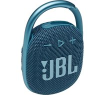 JBL Clip 4 Bluetooth skaļrunis zilā krāsā, ūdensizturīgs, pārnēsājams mūzikas skaļrunis ar praktisku karabīni, līdz 10 stundām bezvadu mūzikas straumēšanas