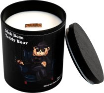 Elena Days Mob Boss Teddy Bear aromātiskā svece - ūdens aromāts, 100% sojas vasks, koka dakts, luksusa svece, dāvana vīriešiem, degšanas laiks līdz 60 stundām, 200 g