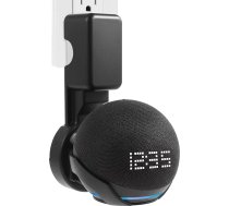 SaderД«gs ar Amazon Echo Pop turД“tДЃju, Echo Pop statД«vs, Echo Pop sienas stiprinДЃjums ar integrД“tu kabeДјu vadД«bu, nav nepiecieЕЎamas skrЕ«ves, skaДјruЕ†u piederumu statД«vs (melns, WL-802), 1 gab.