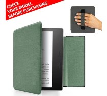 MyGadget futrālis Amazon Kindle Oasis 10. paaudzes no 2019. gada un 9. paaudzes (2017) ar siksniņu un automātiskās miega/modināšanas funkciju - tirkīza flipvāžets