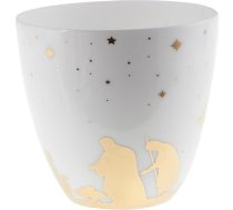 Porcelāna tējas gaismas turētājs Diametrs 9,2 cm Augstums 9,8 cm Ziemassvētku rotājums