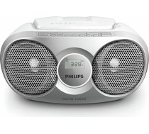 Philips AZ215S/12 CD skaņu mašīna Skaļruņa Audio Pārnēsājams 3W jauda Sudraba krāsā
