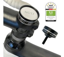 NC-17 Connect AirBox A-Headset stiprinājums | Velosipēdu stiprinājums ar aizsardzību pret zādzību Apple AirTag | Tikai velosipēdiem ar austiņām | Ar lāzera gravējumu