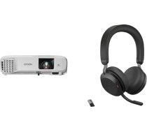 Epson EB-FH06 3LCD projektors un Jabra Evolve2 75 bezvadu austiņas ar 8 mikrofonu tehnoloģiju