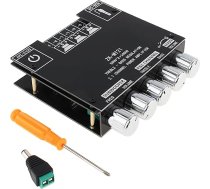 DiGiYes Bluetooth jaudas pastiprinātāja plate ar zemfrekvences skaļruni 2.1 kanāla 50W x 2+100W līdzstrāvas 12V-24V audio jaudas pastiprinātāja modulis DIY Bluetooth audio un veikala mājas kinozāles ar augstfrekvenču un basu regulēšanu