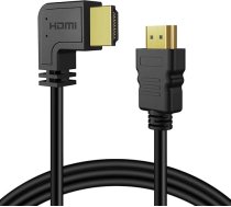 TNP HDMI kabelis 90 grādu leņķa 90 grādu leņķī Ātrdarbīgs HDMI 2.0 kabelis Atbalsta UHD 4K 60hz 2K 2160p Full HD 1080p Quad HD 1440p 3D ARC 3D Ethernet Xbox One X/S, PS 4 Pro/Slim Apple TV 4K 0.9M