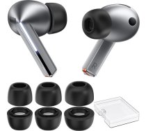 AhaStyle Memory Foam ausu aizbāžņi Samsung Galaxy Buds3 Pro (2024), piemēroti lādēšanas futrālītim, 3 pāri S/M/L trokšņa slāpēšanas atmiņas putu ausu uzgaļi Samsung Galaxy Buds Pro 3