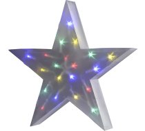 16 LED MULTICOLOUR Hologrāfiskā zvaigzne Ziemassvētku logu gaisma 50 x 10 x 50 CM