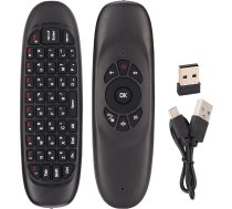Gaisa peles tālvadības pults, 2.4G bezvadu viedā TV tālvadības pults, daudzfunkcionāla bezvadu bezvadu peles tastatūra Android TV Box/PC/Smart TV/Projector/HTPC