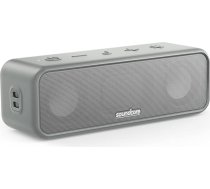 Soundcore 3 Bluetooth skaļruņi, stereo skaņa, audio draiveris ar titāna membrānu, PartyCast, BassUp, 24 stundu akumulators, IPX7 aizsardzība pret ūdeni, individuāls ekvalaizers (atjaunots) (atjaunots)