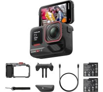 Insta360 Ace Pro 2 Xplorer Bundle Slate Grey - ūdensizturīga 8K darbības kamera, izstrādāta kopā ar Leica, 1/1,3 collu sensors, dubults AI mikroshēma, vadošā veiktspēja vājā apgaismojumā, labākais audio, dubultā baterija