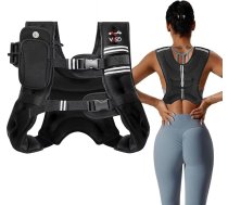 VBSD svērta veste, 6lb / 8lb / 12lb / 16lb / 20lb / 25lb / 30lb svara veste vīriešiem sievietēm, ķermeņa svara vestes, regulējamas spēka treniņiem, skriešanai, pastaigām, treniņiem, skriešanai, fitnesam, fitnesam