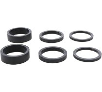 DONGLING Spacer velosipēdu 6 gabali 1/8 collu oglekļa šķiedras velosipēdu dakšas galvas nodalījuma 3 mm 5 mm 10 mm kalnu ceļa velosipēdu velosipēdu starplikas