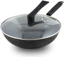 Katlu un pannu komplekti visiem plīts veidiem, wok panna ar Maifan akmens pārklājumu, panna ar nelīpošu pārklājumu, panna ar vāku, panna bez vāka, viegli tīrāma, virtuvei.