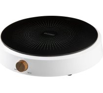 DOMO DO30112IP Indukcijas plīts - 9 temperatūras režīmi - augstas kvalitātes keramikas virsmas diametrs 26 cm - balta krāsā