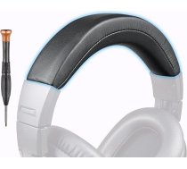 Proteīna ādas nomaināmo austiņu spilventiņu komplekts austiņām Audio Technica ATH M50, M50X, M50XWH, M50XBT, M50XBT2, M50S/LE, viegla uzstādīšana, melns