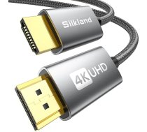 4K HDMI kabelis 1 m 2K @ 144Hz ar ARC HDR 3D UHD Ethernet, HDMI 2.0 kabelis 4K @ 60Hz 18Gbps High Speed, HDMI kabelis īss Soundbar Blu-ray klēpjdatoram Blu-ray portatīvajam datoram TV projektoram PS4 PS3 PS5 Xbox Switch
