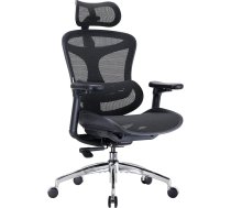 Doro C300 ergonomisks biroja krēsls ar īpaši mīkstiem 3D roku balstiem, dinamisks jostas balsts mājas biroja krēslam, regulējams atzveltnes balsts (melns)