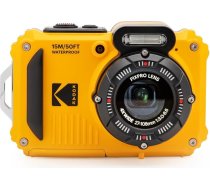 KODAK Pixpro WPZ2 digitālā kamera Compact 16 m pikseļu, ūdensizturīga līdz 15 m, triecienizturīga, video 720p, LCD ekrāns 2,7 - Li-ion akumulators, dzeltena krāsā