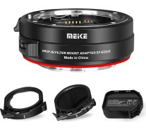 Meike MK-EFTR-C automātiskās fokusēšanas metāla objektīvu adapteris ar ielaižamiem filtriem Canon EF/EF-S objektīviem ar EOS-R, EOS-RP, R5, R5C, R6, R7, R10 kamerām