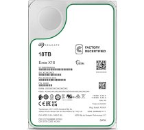 Seagate Exos X18 Enterprise, 18 TB cietais disks, CMR 3,5 collu, Hyperscale SATA 6 GB/s, 7200 apgr./min, 512e, 4Kn, zema aizture ar uzlabotu kešēšanu, cietais disks - modeļa Nr.: ST18000NM000J (atjaunots)