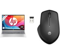 HP Pavilion klēpjdators, 16 collu WUXGA displejs, AMD Ryzen 5 8540U, 8 GB DDR5 RAM, 512 GB PCIe NVMe SSD, AMD Radeon grafika, QWERTZ, Windows 11 Home, sudraba 280 Silent Wireless Mouse, melns